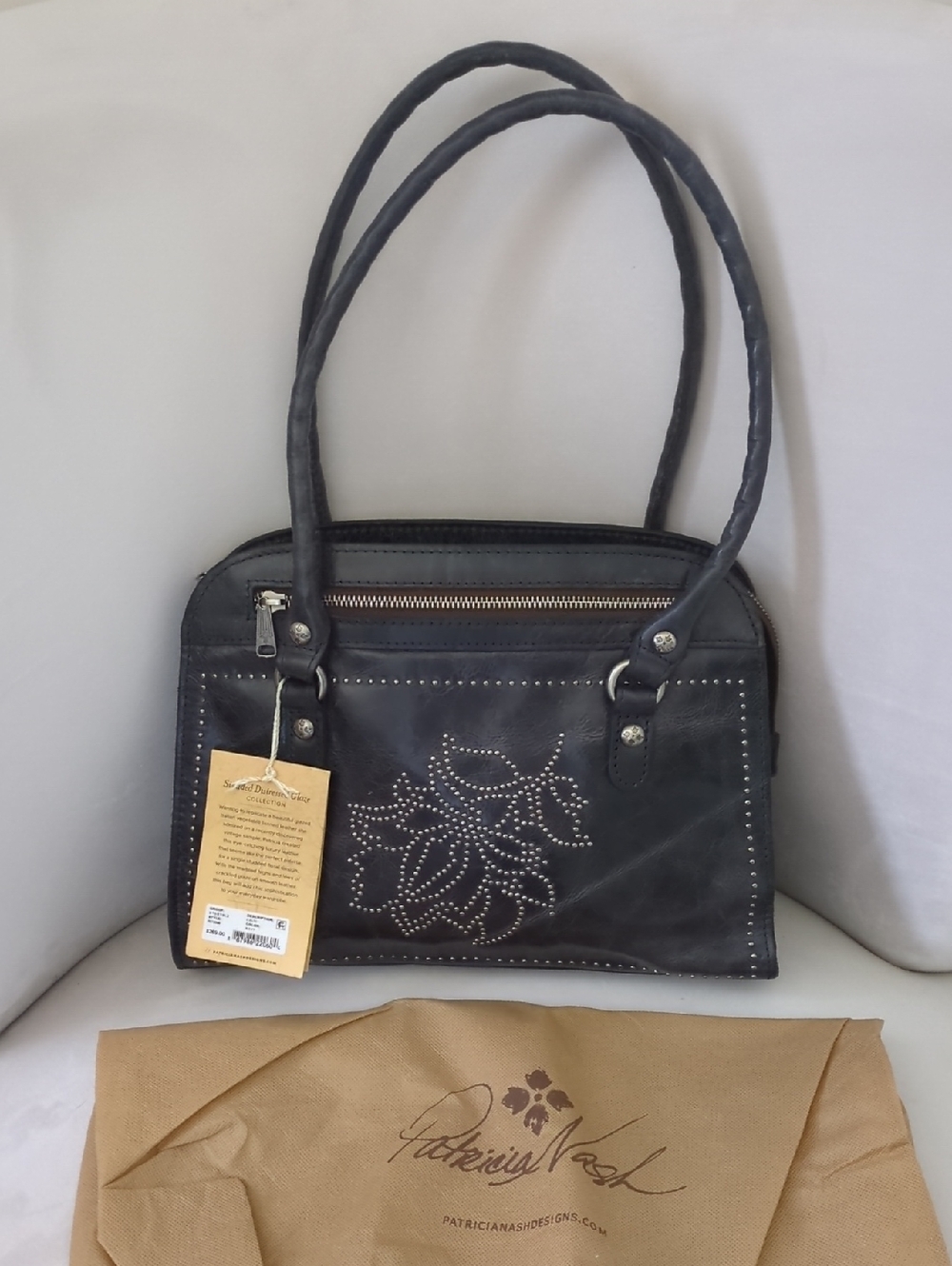 New Patricia Nash Studded Leather Bag